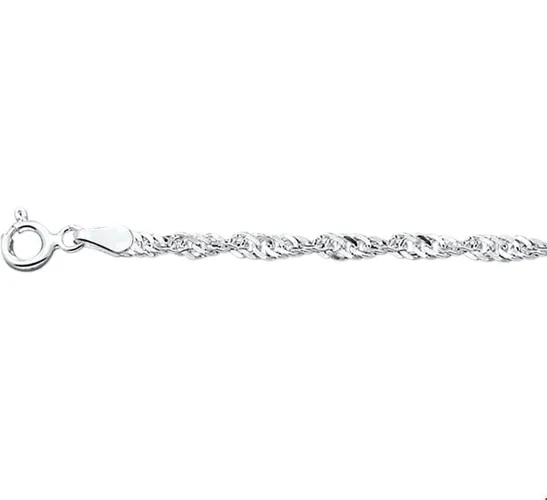Zilveren Armband singapore 2 1002229 18 cm