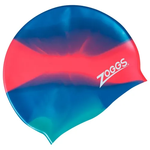 Zoggs - Kid's Silicone Cap Multi Colour - Badmuts blauw/rood