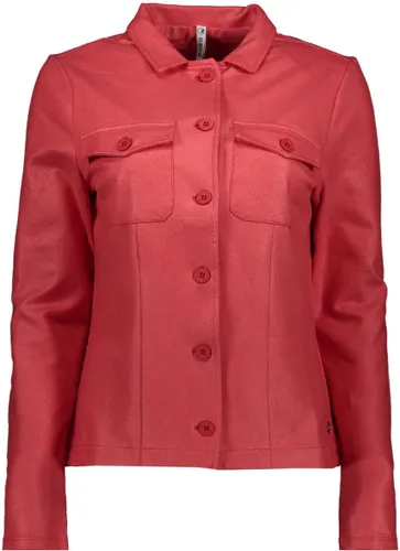 Zoso Blazer Amanda Coated Luxury Jacket 241 0019 Red Dames