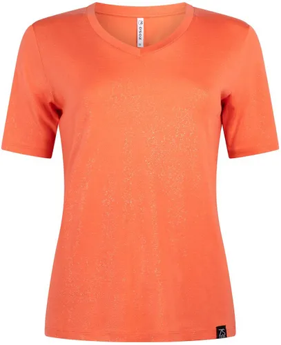 Zoso T-shirt Peggy Sprankling T Shirt 241 0075 Coral Dames