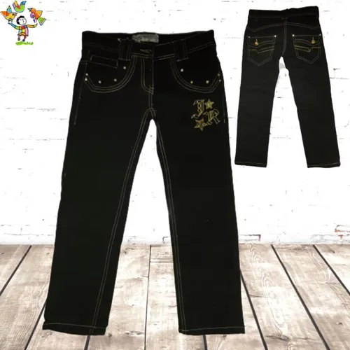 Zwarte meisjesbroek -s&C-122/128-spijkerbroek meisjes