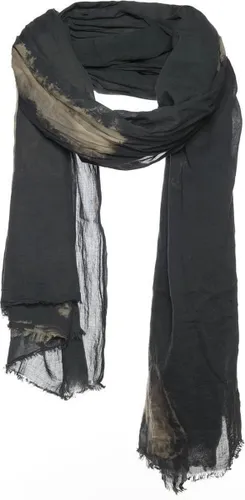 Zwarte sjaal - Spatprint - 100% Katoen